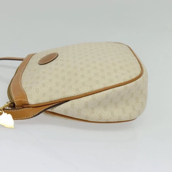 GUCCI Micro GG Supreme Shoulder Bag PVC Cream Gold Auth 135152 - Picture 4 of 15